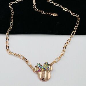 𝘽𝙖𝙪𝙗𝙡𝙚𝘽𝙖𝙧 Minnie Mouse Short Necklace with Colorful Bow